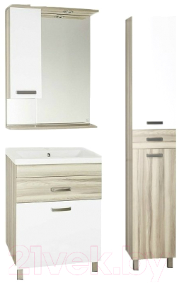 Шкаф с зеркалом для ванной Style Line Ориноко 70 (с подсветкой)