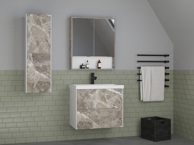 Шкаф с зеркалом для ванной Style Line Палермо 60