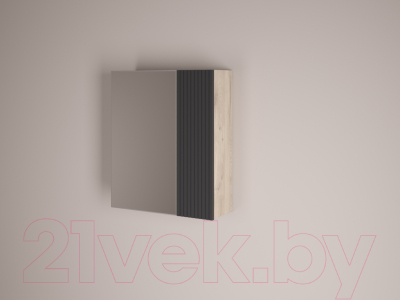 Шкаф с зеркалом для ванной Style Line Стокгольм ВЛДСП 60