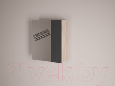 Шкаф с зеркалом для ванной Style Line Стокгольм ВЛДСП 65