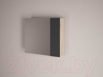 Шкаф с зеркалом для ванной Style Line Стокгольм ВЛДСП 80