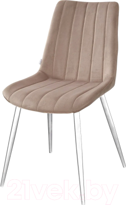 Стул M-City Flip / UDC8185G10874WHT (бежевый велюр G108-74/белый) - фото