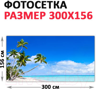 Фотофасад Arthata Пляж, пальмы, море / FotoSetka-300-111