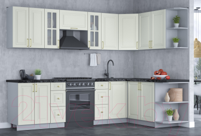 Готовая кухня Интерлиния Мила Шато 1.7x2.8 правая