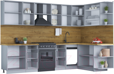 Готовая кухня Интерлиния Мила Шато 1.7x3.0 правая