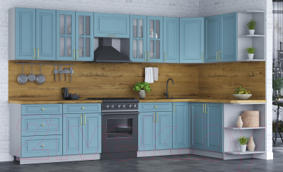 Готовая кухня Интерлиния Мила Шато 1.7x3.3 правая