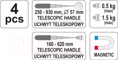 Набор автоинструмента Yato YT-0662
