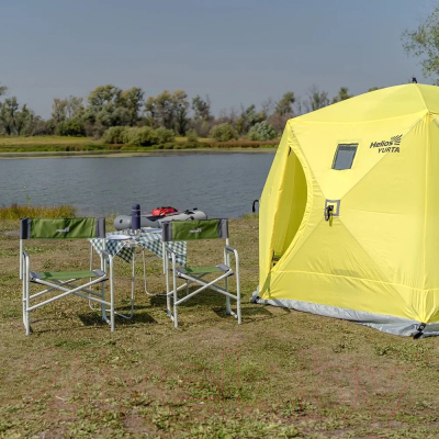 Кресло складное Helios Maxi / Т-HS-DC-95200-M-GG (серый/зеленый)