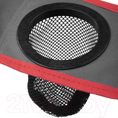 Кресло складное Nisus N-96806H-GR-1 (серый/красный)