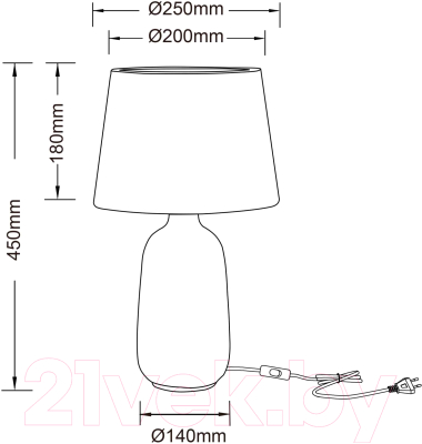 Прикроватная лампа Arte Lamp Shaula A4311LT-1WH