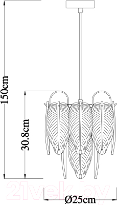 Потолочный светильник Arte Lamp Evie A4052SP-1SG
