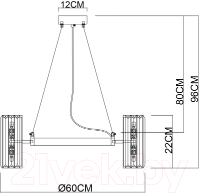Люстра Arte Lamp Santorini A1049SP-12GO