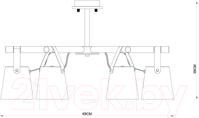 Люстра Arte Lamp Thomas A7032PL-6BK