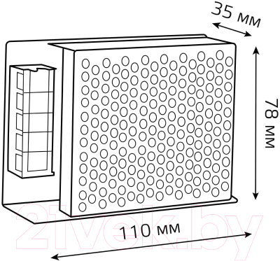 Адаптер для светодиодной ленты Gauss 40W 12V IP20 / 202003040