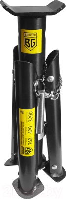 Подставка под автомобиль BERGER Металлическая складная 3т 265-415мм / BG1238