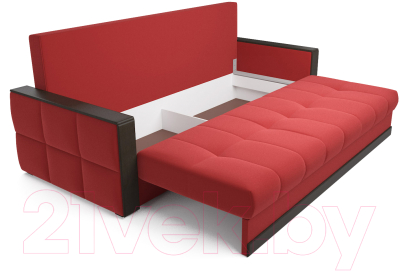 Диван Mebel-Ars Еврокнижка Бостон (красный)