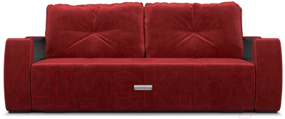 Диван Mebel-Ars Еврокнижка Мальтида (бархат красный Star Velvet 3 Dark Red)