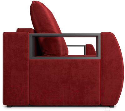 Диван Mebel-Ars Еврокнижка Мальтида (бархат красный Star Velvet 3 Dark Red)