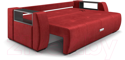 Диван Mebel-Ars Еврокнижка Мальтида (бархат красный Star Velvet 3 Dark Red)