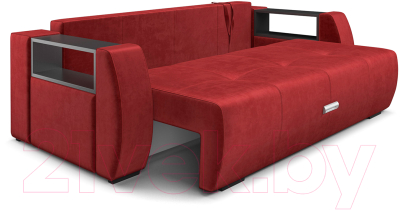 Диван Mebel-Ars Еврокнижка Мальтида (бархат красный Star Velvet 3 Dark Red)