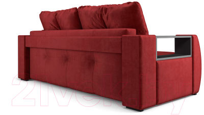 Диван Mebel-Ars Еврокнижка Мальтида (бархат красный Star Velvet 3 Dark Red)