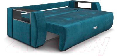 Диван Mebel-Ars Еврокнижка Мальтида (бархат сине-зеленый Star Velvet 43 Black Green)