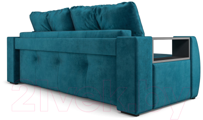 Диван Mebel-Ars Еврокнижка Мальтида (бархат сине-зеленый Star Velvet 43 Black Green)