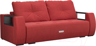 Диван Mebel-Ars Еврокнижка Мальтида (кордрой красный) - фото