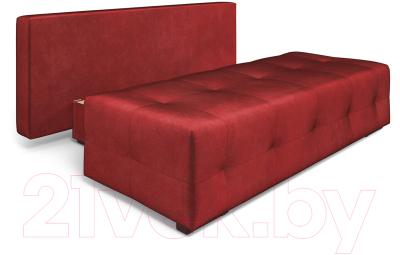 Диван Mebel-Ars Еврокнижка Марсель №1 (бархат красный Star Velvet 3 Dark Red)