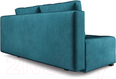Диван Mebel-Ars Еврокнижка Марсель №1 (бархат сине-зеленый Star Velvet 43 Black Green)
