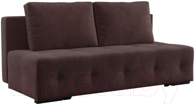 Диван Mebel-Ars Еврокнижка Марсель №1 (велюр шоколад HB-178 16) - фото