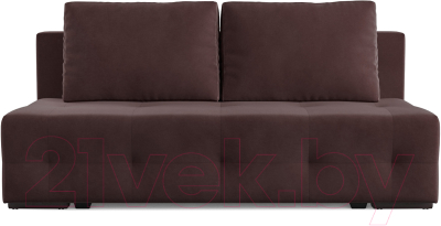 Диван Mebel-Ars Еврокнижка Марсель №1 (велюр шоколад HB-178 16)