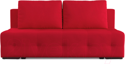 Диван Mebel-Ars Еврокнижка Марсель №1 (кордрой красный)