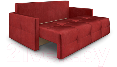 Диван Mebel-Ars Еврокнижка Марсель №2 (бархат красный Star Velvet 3 Dark Red)