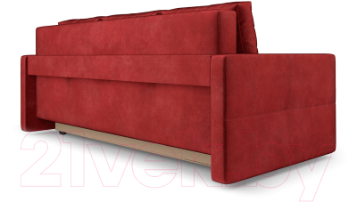 Диван Mebel-Ars Еврокнижка Марсель №2 (бархат красный Star Velvet 3 Dark Red)