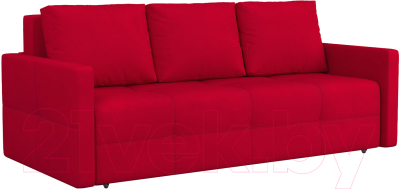 Диван Mebel-Ars Еврокнижка Марсель №2 (кордрой красный) - фото