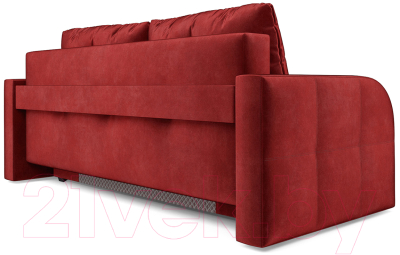 Диван Mebel-Ars Еврокнижка Марсель №3 (бархат красный Star Velvet 3 Dark Red)