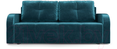 Диван Mebel-Ars Еврокнижка Марсель №3 (бархат сине-зеленый Star Velvet 43 Black Green)