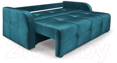 Диван Mebel-Ars Еврокнижка Марсель №3 (бархат сине-зеленый Star Velvet 43 Black Green)
