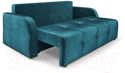 Диван Mebel-Ars Еврокнижка Марсель №3 (бархат сине-зеленый Star Velvet 43 Black Green)