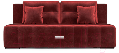 Диван Mebel-Ars Еврокнижка Марсель №4 (бархат красный Star Velvet 3 Dark Red)