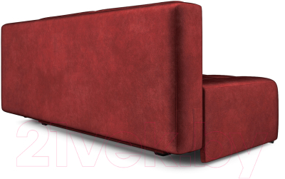 Диван Mebel-Ars Еврокнижка Марсель №4 (бархат красный Star Velvet 3 Dark Red)