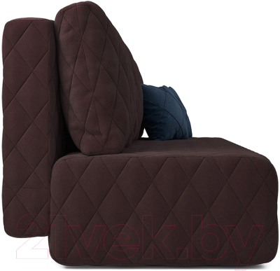 Диван Mebel-Ars Еврокнижка Роял (велюр шоколад HB-178 16)