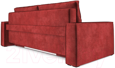 Диван Mebel-Ars Еврокнижка Манхэттен (бархат красный/Star Velvet 3 Dark Red)