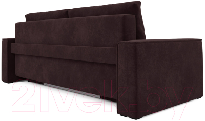 Диван Mebel-Ars Еврокнижка Манхэттен (велюр шоколад HB-178 16)