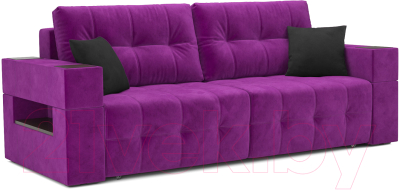 Диван Mebel-Ars Еврокнижка Венеция (фиолетовый) - фото