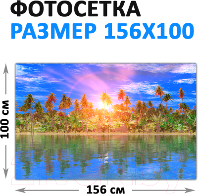 Фотофасад Arthata Пляж, пальмы, море / FotoSetka-100-121