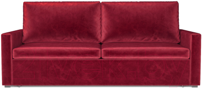 Диван Mebel-Ars Еврокнижка Поло (бархат красный Star Velvet 3 Dark Red)