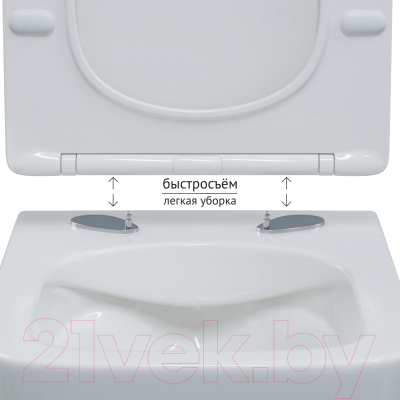 Унитаз подвесной с инсталляцией Berges Floe S Rimless / 043248