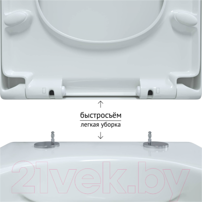 Унитаз подвесной с инсталляцией Berges Ego Rimless / 043249 (с сиденьем)